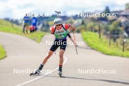 19.10.2024, Arcon, France (FRA): Leo Carlier (FRA) - Biathlon Samse Summer Tour, sprint, Arcon (FRA). www.nordicfocus.com. © Manzoni/NordicFocus. Every downloaded picture is fee-liable.