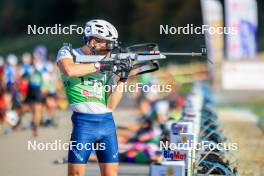 19.10.2024, Arcon, France (FRA): Maxime Germain (USA) - Biathlon Samse Summer Tour, sprint, Arcon (FRA). www.nordicfocus.com. © Manzoni/NordicFocus. Every downloaded picture is fee-liable.