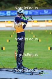 19.10.2024, Arcon, France (FRA): Aymeric Deloche (FRA) - Biathlon Samse Summer Tour, sprint, Arcon (FRA). www.nordicfocus.com. © Manzoni/NordicFocus. Every downloaded picture is fee-liable.