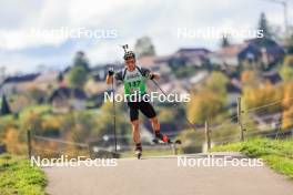 19.10.2024, Arcon, France (FRA): Mathieu Garcia (FRA) - Biathlon Samse Summer Tour, sprint, Arcon (FRA). www.nordicfocus.com. © Manzoni/NordicFocus. Every downloaded picture is fee-liable.