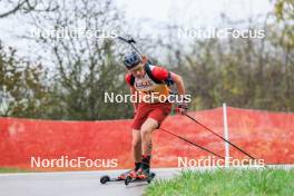 19.10.2024, Arcon, France (FRA): Raphael Gritti (FRA) - Biathlon Samse Summer Tour, sprint, Arcon (FRA). www.nordicfocus.com. © Manzoni/NordicFocus. Every downloaded picture is fee-liable.