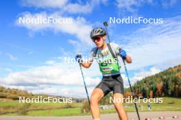 19.10.2024, Arcon, France (FRA): Alexis Josserand (FRA) - Biathlon Samse Summer Tour, sprint, Arcon (FRA). www.nordicfocus.com. © Manzoni/NordicFocus. Every downloaded picture is fee-liable.