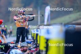 19.10.2024, Arcon, France (FRA): Lea Marguier (FRA) - Biathlon Samse Summer Tour, sprint, Arcon (FRA). www.nordicfocus.com. © Manzoni/NordicFocus. Every downloaded picture is fee-liable.