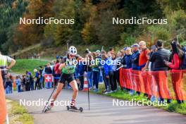 19.10.2024, Arcon, France (FRA): Eve Bouvard (BEL) - Biathlon Samse Summer Tour, sprint, Arcon (FRA). www.nordicfocus.com. © Manzoni/NordicFocus. Every downloaded picture is fee-liable.