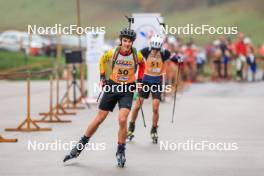 19.10.2024, Arcon, France (FRA): Tom Arens (BEL) - Biathlon Samse Summer Tour, sprint, Arcon (FRA). www.nordicfocus.com. © Manzoni/NordicFocus. Every downloaded picture is fee-liable.