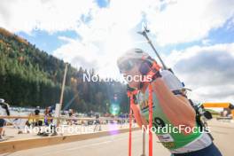 19.10.2024, Arcon, France (FRA): Maxime Germain (USA) - Biathlon Samse Summer Tour, sprint, Arcon (FRA). www.nordicfocus.com. © Manzoni/NordicFocus. Every downloaded picture is fee-liable.