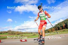 19.10.2024, Arcon, France (FRA): Benjamin De Grimaudet De Rochebouet (FRA) - Biathlon Samse Summer Tour, sprint, Arcon (FRA). www.nordicfocus.com. © Manzoni/NordicFocus. Every downloaded picture is fee-liable.