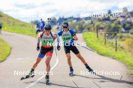 19.10.2024, Arcon, France (FRA): Arnaud Du Pasquier (SUI) - Biathlon Samse Summer Tour, sprint, Arcon (FRA). www.nordicfocus.com. © Manzoni/NordicFocus. Every downloaded picture is fee-liable.