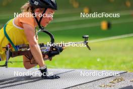 19.10.2024, Arcon, France (FRA): Oceane Michelon (FRA) - Biathlon Samse Summer Tour, sprint, Arcon (FRA). www.nordicfocus.com. © Manzoni/NordicFocus. Every downloaded picture is fee-liable.