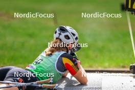 19.10.2024, Arcon, France (FRA): Eve Bouvard (BEL) - Biathlon Samse Summer Tour, sprint, Arcon (FRA). www.nordicfocus.com. © Manzoni/NordicFocus. Every downloaded picture is fee-liable.