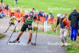 19.10.2024, Arcon, France (FRA): Florent Claude (BEL) - Biathlon Samse Summer Tour, sprint, Arcon (FRA). www.nordicfocus.com. © Manzoni/NordicFocus. Every downloaded picture is fee-liable.