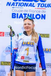 19.10.2024, Arcon, France (FRA): Adele Ouvrier-Buffet (FRA) - Biathlon Samse Summer Tour, sprint, Arcon (FRA). www.nordicfocus.com. © Manzoni/NordicFocus. Every downloaded picture is fee-liable.