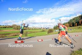 19.10.2024, Arcon, France (FRA): Max Bucher (FRA) - Biathlon Samse Summer Tour, sprint, Arcon (FRA). www.nordicfocus.com. © Manzoni/NordicFocus. Every downloaded picture is fee-liable.