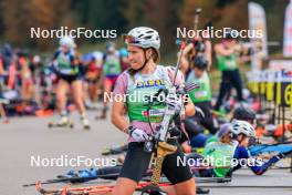 19.10.2024, Arcon, France (FRA): Caroline Colombo (FRA) - Biathlon Samse Summer Tour, sprint, Arcon (FRA). www.nordicfocus.com. © Manzoni/NordicFocus. Every downloaded picture is fee-liable.