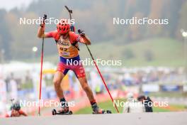 19.10.2024, Arcon, France (FRA): Timothé Bertrand (FRA) - Biathlon Samse Summer Tour, sprint, Arcon (FRA). www.nordicfocus.com. © Manzoni/NordicFocus. Every downloaded picture is fee-liable.