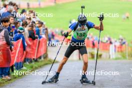 19.10.2024, Arcon, France (FRA): Guillaume Poirot (FRA) - Biathlon Samse Summer Tour, sprint, Arcon (FRA). www.nordicfocus.com. © Manzoni/NordicFocus. Every downloaded picture is fee-liable.