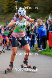 19.10.2024, Arcon, France (FRA): Caroline Colombo (FRA) - Biathlon Samse Summer Tour, sprint, Arcon (FRA). www.nordicfocus.com. © Manzoni/NordicFocus. Every downloaded picture is fee-liable.