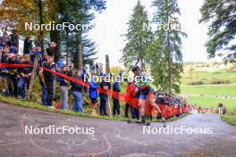 19.10.2024, Arcon, France (FRA): Arnaud Du Pasquier (SUI) - Biathlon Samse Summer Tour, sprint, Arcon (FRA). www.nordicfocus.com. © Manzoni/NordicFocus. Every downloaded picture is fee-liable.