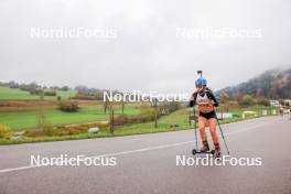 19.10.2024, Arcon, France (FRA): Louane Adam (FRA) - Biathlon Samse Summer Tour, sprint, Arcon (FRA). www.nordicfocus.com. © Manzoni/NordicFocus. Every downloaded picture is fee-liable.