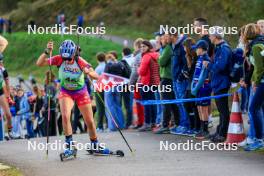 19.10.2024, Arcon, France (FRA): Fiona Laurent (FRA) - Biathlon Samse Summer Tour, sprint, Arcon (FRA). www.nordicfocus.com. © Manzoni/NordicFocus. Every downloaded picture is fee-liable.