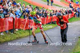 19.10.2024, Arcon, France (FRA): Nathanael Peaquin (FRA) - Biathlon Samse Summer Tour, sprint, Arcon (FRA). www.nordicfocus.com. © Manzoni/NordicFocus. Every downloaded picture is fee-liable.