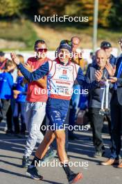 19.10.2024, Arcon, France (FRA): Quentin Fillon Maillet (FRA) - Biathlon Samse Summer Tour, sprint, Arcon (FRA). www.nordicfocus.com. © Manzoni/NordicFocus. Every downloaded picture is fee-liable.