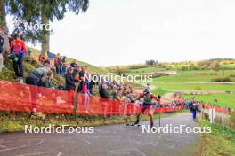 19.10.2024, Arcon, France (FRA): Esteban Javaux (FRA) - Biathlon Samse Summer Tour, sprint, Arcon (FRA). www.nordicfocus.com. © Manzoni/NordicFocus. Every downloaded picture is fee-liable.