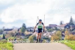 19.10.2024, Arcon, France (FRA): Quentin Fillon Maillet (FRA) - Biathlon Samse Summer Tour, sprint, Arcon (FRA). www.nordicfocus.com. © Manzoni/NordicFocus. Every downloaded picture is fee-liable.