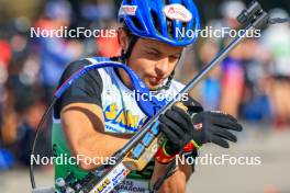 19.10.2024, Arcon, France (FRA): Oscar Lombardot (FRA) - Biathlon Samse Summer Tour, sprint, Arcon (FRA). www.nordicfocus.com. © Manzoni/NordicFocus. Every downloaded picture is fee-liable.