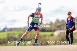 19.10.2024, Arcon, France (FRA): Oriol Bosch Benet (FRA) - Biathlon Samse Summer Tour, sprint, Arcon (FRA). www.nordicfocus.com. © Manzoni/NordicFocus. Every downloaded picture is fee-liable.