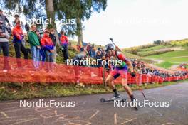 19.10.2024, Arcon, France (FRA): Esteban Javaux (FRA) - Biathlon Samse Summer Tour, sprint, Arcon (FRA). www.nordicfocus.com. © Manzoni/NordicFocus. Every downloaded picture is fee-liable.