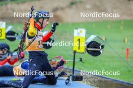 19.10.2024, Arcon, France (FRA): Fynn Langer (BEL) - Biathlon Samse Summer Tour, sprint, Arcon (FRA). www.nordicfocus.com. © Manzoni/NordicFocus. Every downloaded picture is fee-liable.