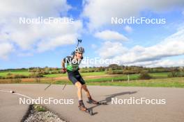 19.10.2024, Arcon, France (FRA): Finn Zurnieden (GER) - Biathlon Samse Summer Tour, sprint, Arcon (FRA). www.nordicfocus.com. © Manzoni/NordicFocus. Every downloaded picture is fee-liable.