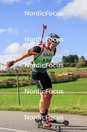 19.10.2024, Arcon, France (FRA): Florent Claude (BEL) - Biathlon Samse Summer Tour, sprint, Arcon (FRA). www.nordicfocus.com. © Manzoni/NordicFocus. Every downloaded picture is fee-liable.