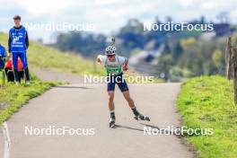 19.10.2024, Arcon, France (FRA): Jens Berger (SUI) - Biathlon Samse Summer Tour, sprint, Arcon (FRA). www.nordicfocus.com. © Manzoni/NordicFocus. Every downloaded picture is fee-liable.