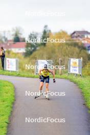 19.10.2024, Arcon, France (FRA): Oceane Michelon (FRA) - Biathlon Samse Summer Tour, sprint, Arcon (FRA). www.nordicfocus.com. © Manzoni/NordicFocus. Every downloaded picture is fee-liable.