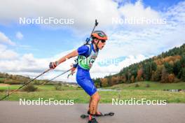 19.10.2024, Arcon, France (FRA): Valentin Nichiporuk (FRA) - Biathlon Samse Summer Tour, sprint, Arcon (FRA). www.nordicfocus.com. © Manzoni/NordicFocus. Every downloaded picture is fee-liable.