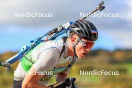 19.10.2024, Arcon, France (FRA): Sandro Bovisi (SUI) - Biathlon Samse Summer Tour, sprint, Arcon (FRA). www.nordicfocus.com. © Manzoni/NordicFocus. Every downloaded picture is fee-liable.