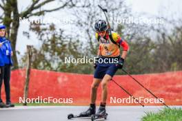 19.10.2024, Arcon, France (FRA): Noah Soltani (BEL) - Biathlon Samse Summer Tour, sprint, Arcon (FRA). www.nordicfocus.com. © Manzoni/NordicFocus. Every downloaded picture is fee-liable.