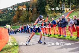 19.10.2024, Arcon, France (FRA): Julia Simon (FRA) - Biathlon Samse Summer Tour, sprint, Arcon (FRA). www.nordicfocus.com. © Manzoni/NordicFocus. Every downloaded picture is fee-liable.