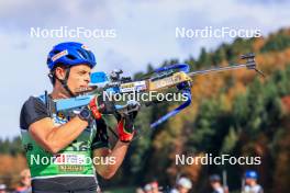 19.10.2024, Arcon, France (FRA): Oscar Lombardot (FRA) - Biathlon Samse Summer Tour, sprint, Arcon (FRA). www.nordicfocus.com. © Manzoni/NordicFocus. Every downloaded picture is fee-liable.