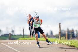 19.10.2024, Arcon, France (FRA): Thierry Langer (BEL) - Biathlon Samse Summer Tour, sprint, Arcon (FRA). www.nordicfocus.com. © Manzoni/NordicFocus. Every downloaded picture is fee-liable.