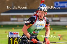 19.10.2024, Arcon, France (FRA): Florent Claude (BEL) - Biathlon Samse Summer Tour, sprint, Arcon (FRA). www.nordicfocus.com. © Manzoni/NordicFocus. Every downloaded picture is fee-liable.