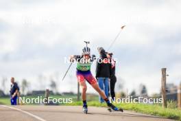 19.10.2024, Arcon, France (FRA): Enzo Bouillet (FRA) - Biathlon Samse Summer Tour, sprint, Arcon (FRA). www.nordicfocus.com. © Manzoni/NordicFocus. Every downloaded picture is fee-liable.