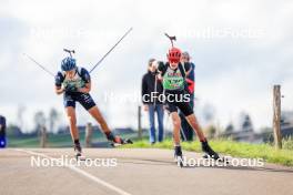 19.10.2024, Arcon, France (FRA): Louis Debloem (BEL) - Biathlon Samse Summer Tour, sprint, Arcon (FRA). www.nordicfocus.com. © Manzoni/NordicFocus. Every downloaded picture is fee-liable.