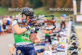 19.10.2024, Arcon, France (FRA): Sophie Chauveau (FRA) - Biathlon Samse Summer Tour, sprint, Arcon (FRA). www.nordicfocus.com. © Manzoni/NordicFocus. Every downloaded picture is fee-liable.