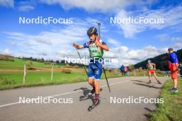 19.10.2024, Arcon, France (FRA): Mathew Chronicle (GBR) - Biathlon Samse Summer Tour, sprint, Arcon (FRA). www.nordicfocus.com. © Manzoni/NordicFocus. Every downloaded picture is fee-liable.