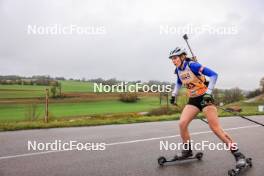 19.10.2024, Arcon, France (FRA): Wendy Belieres (FRA) - Biathlon Samse Summer Tour, sprint, Arcon (FRA). www.nordicfocus.com. © Manzoni/NordicFocus. Every downloaded picture is fee-liable.