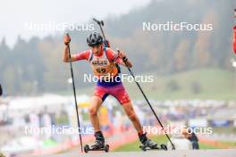 19.10.2024, Arcon, France (FRA): Samuel Morin (FRA) - Biathlon Samse Summer Tour, sprint, Arcon (FRA). www.nordicfocus.com. © Manzoni/NordicFocus. Every downloaded picture is fee-liable.