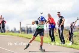 19.10.2024, Arcon, France (FRA): Oscar Lombardot (FRA) - Biathlon Samse Summer Tour, sprint, Arcon (FRA). www.nordicfocus.com. © Manzoni/NordicFocus. Every downloaded picture is fee-liable.